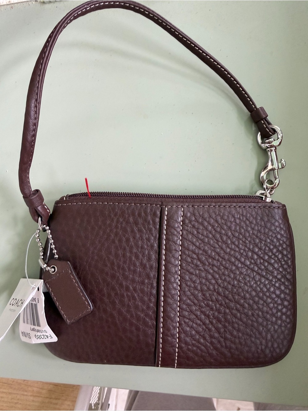 Coach Brown Leather Wristlet / Clutch – New with Tags